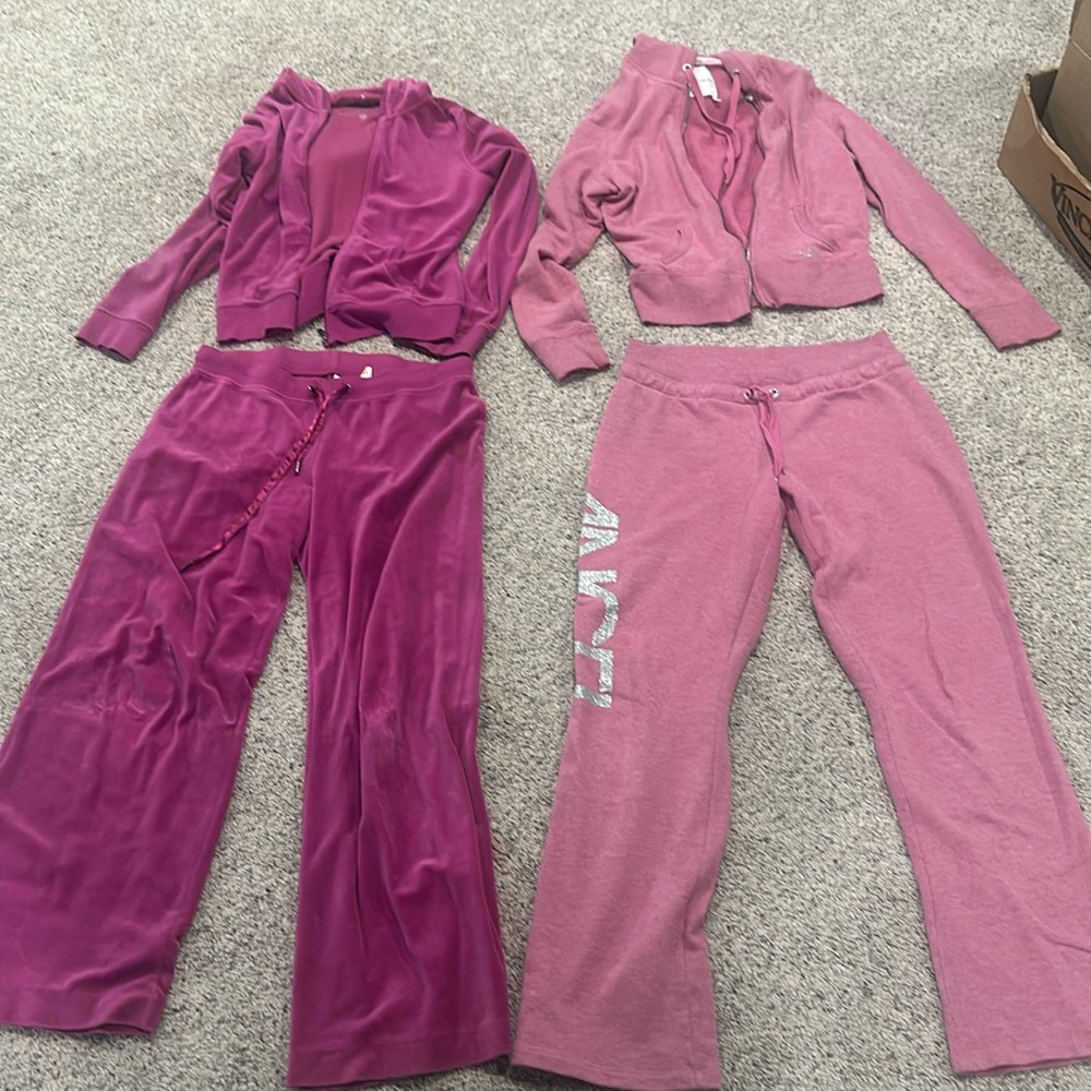 2 Victoria’s Secret Large sweatsuits